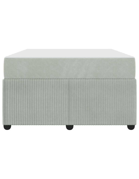 Struttura del letto Grigio chiaro 120 x 190 cm Tessuto