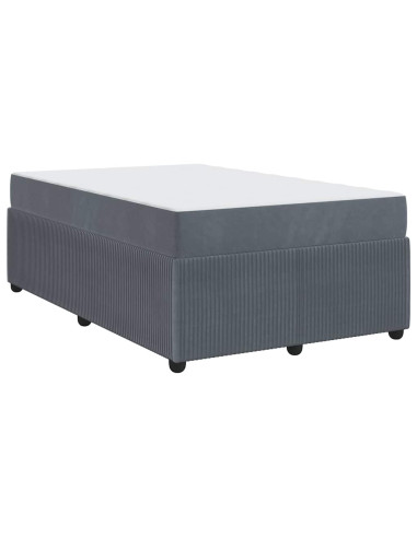 Struttura del letto Grigio scuro 120 x 190 cm Tessuto