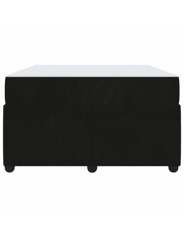 Struttura del letto con materasso Nero 120 x 190 cm Tessuto
