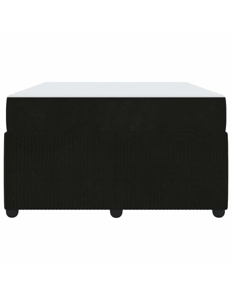 Struttura del letto con materasso Nero 120 x 190 cm Tessuto