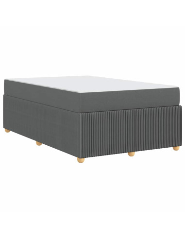 Struttura del letto Grigio scuro 120 x 200 cm Tessuto