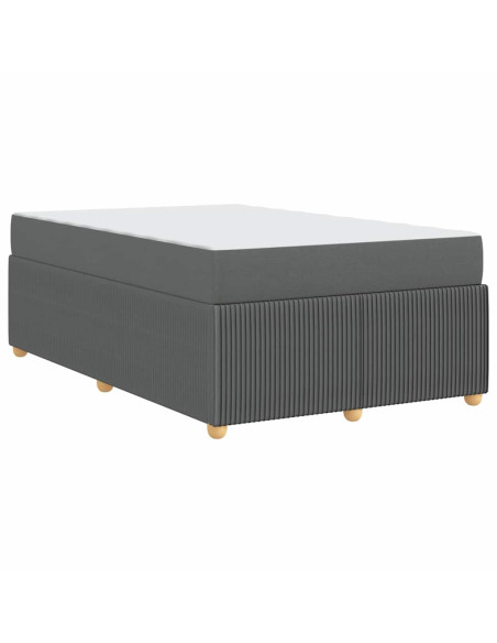 Struttura del letto Grigio scuro 120 x 200 cm Tessuto