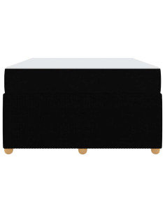 Struttura del letto con materasso Nero 120 x 200 cm Tessuto 2