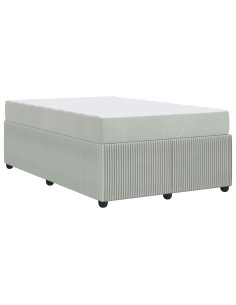 Struttura del letto Grigio chiaro 120 x 200 cm Tessuto 2