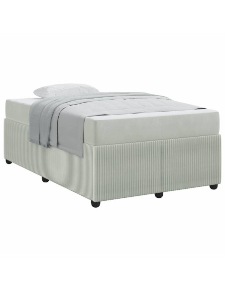 Struttura del letto Grigio chiaro 120 x 200 cm Tessuto