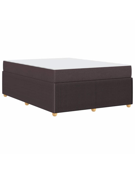 Struttura del letto Altro Marrone scuro 140 x 200 cm Tessuto