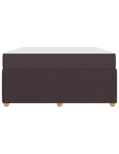 Struttura del letto Marrone Scuro 140 x 200 cm Tessuto