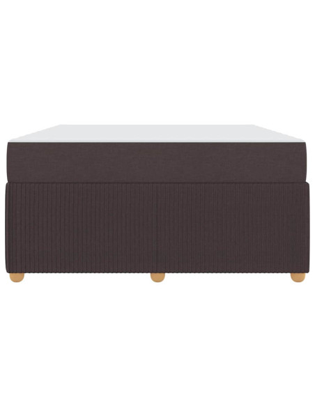 Struttura del letto Marrone Scuro 140 x 200 cm Tessuto