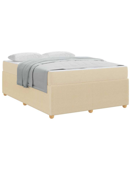 Struttura del letto Altro Crema 140 x 200 cm Tessuto