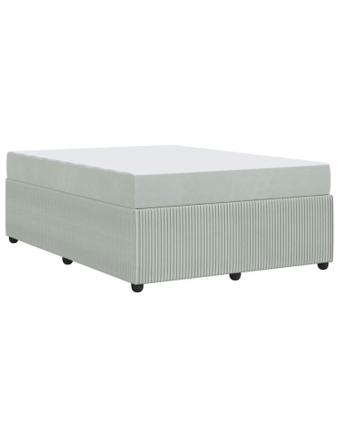 Struttura del letto Grigio chiaro 140 x 200 cm Tessuto