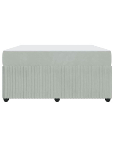 Struttura del letto Grigio chiaro 140 x 200 cm Tessuto