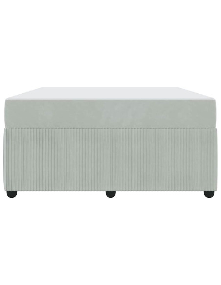 Struttura letto con materasso Altro Grigio chiaro 140 x 200 cm