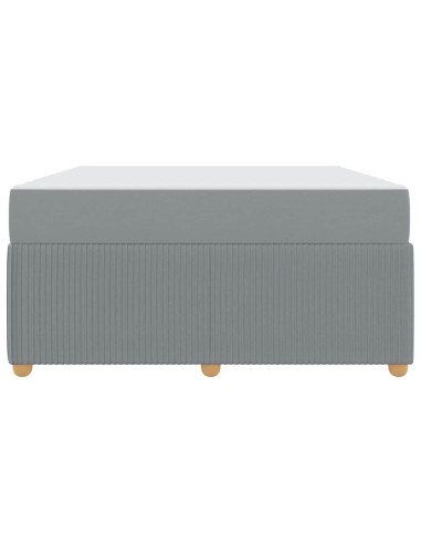 Struttura del letto Grigio chiaro 160 x 200 cm Tessuto