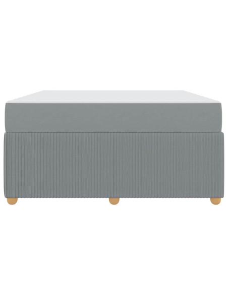 Struttura del letto Grigio chiaro 160 x 200 cm Tessuto