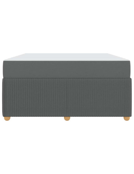 Struttura del letto Altro Grigio scuro 160 x 200 cm Tessuto