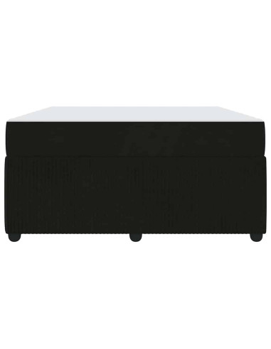 Struttura del letto con materasso Nero 160 x 200 cm Tessuto