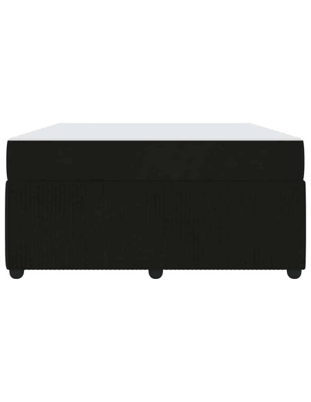 Struttura del letto con materasso Nero 160 x 200 cm Tessuto