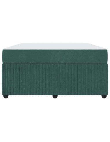 Struttura del letto Verde Scuro 160 x 200 cm Tessuto