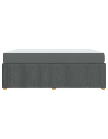 Struttura del letto Altro Grigio scuro 180 x 200 cm Tessuto