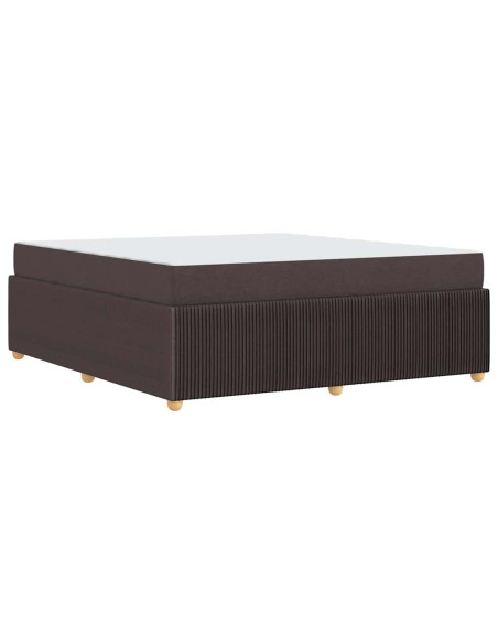 Struttura del letto Altro Marrone scuro 180 x 200 cm Tessuto
