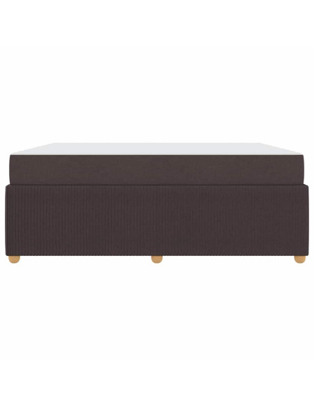 Struttura del letto Marrone Scuro 180 x 200 cm Tessuto