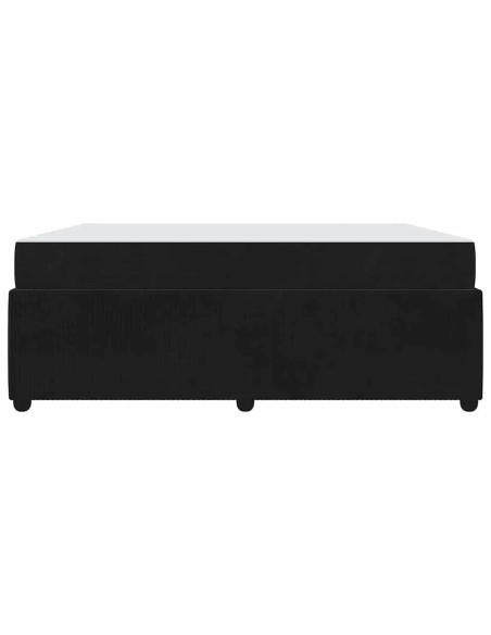 Struttura letto con materasso Altro Nero 180 x 200 cm Velluto