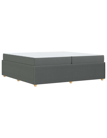 Struttura del letto Altro Grigio scuro 200 x 200 cm Tessuto