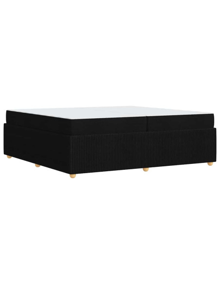 Struttura del letto Altro Nero 200 x 200 cm Tessuto