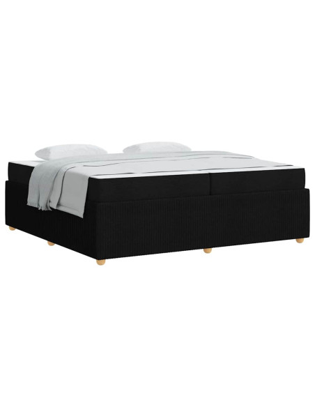 Struttura del letto Altro Nero 200 x 200 cm Tessuto