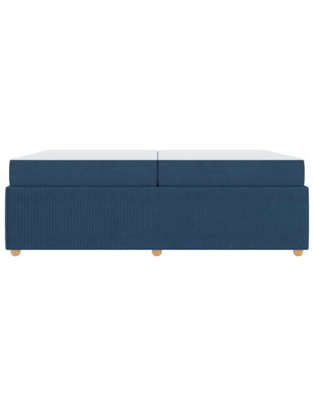 Struttura del letto Altro Blu 200 x 200 cm Tessuto