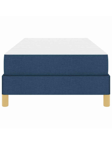 Letto a molle con materasso Blu 80 x 200 cm Tessuto