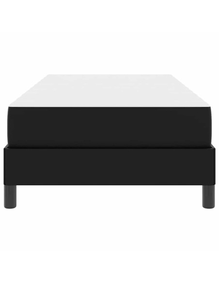 Letto Altro Nero 90 x 190 cm Pelle sintetica