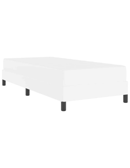 Struttura del letto Bianco Puro 90 x 190 cm Tessuto