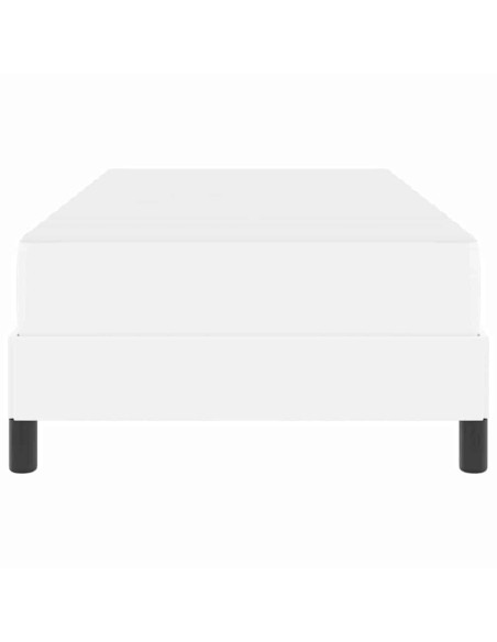 Letto Altro Bianco Puro 90 x 190 cm Pelle sintetica