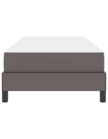Letto Altro Grigio 90 x 190 cm Pelle sintetica