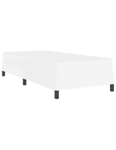 Struttura del letto Bianco Puro 90 x 200 cm Tessuto 2