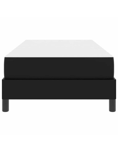 Struttura del letto con materasso Nero 100 x 200 cm Tessuto