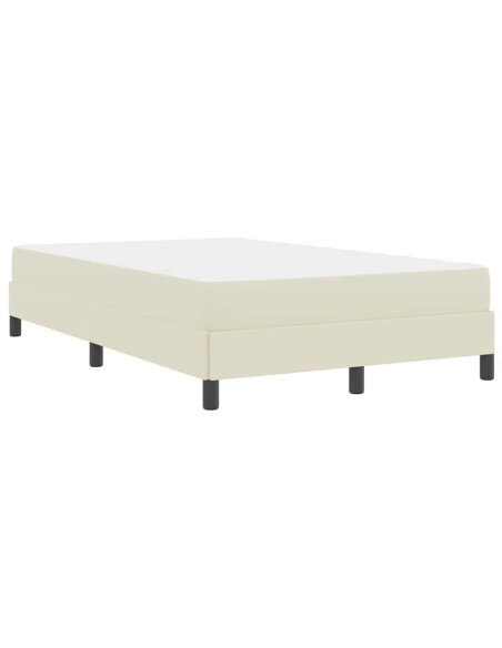 Letto Altro Crema 100 x 200 cm Pelle sintetica