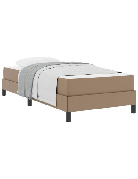 Letto Altro Cappuccino 100 x 200 cm Pelle sintetica