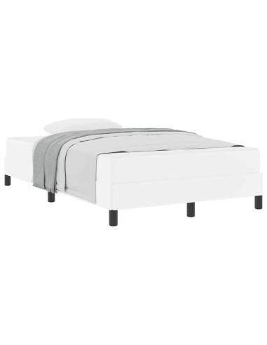 Struttura del letto Bianco Puro 120 x 190 cm Tessuto