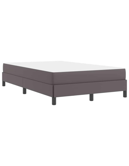 Letto Altro Grigio 120 x 190 cm Pelle sintetica