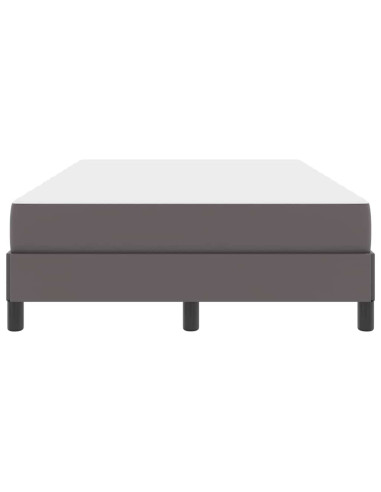 Struttura del letto con materasso Grigio 120 x 190 cm Tessuto