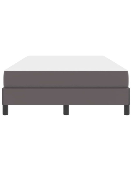 Struttura del letto con materasso Grigio 120 x 190 cm Tessuto