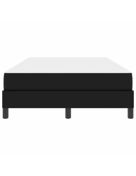 Struttura del letto con materasso Nero 120 x 200 cm Tessuto