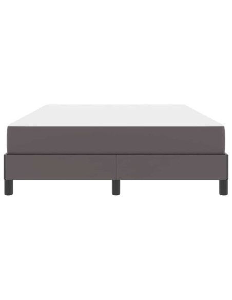 Struttura del letto con materasso Grigio 140 x 190 cm Tessuto