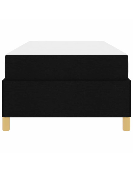 Struttura del letto con materasso Nero 80 x 200 cm Tessuto