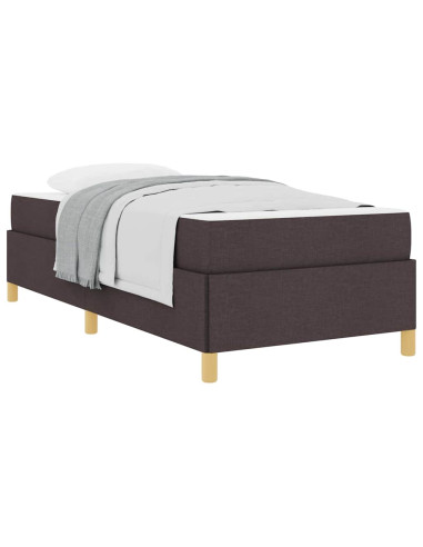 Struttura del letto Marrone Scuro 80 x 200 cm Tessuto