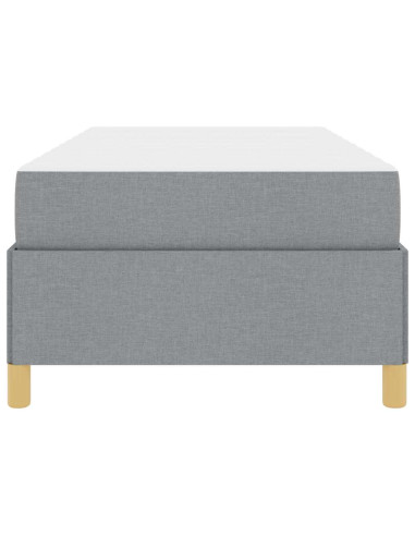 Struttura del letto Grigio chiaro 90 x 190 cm Tessuto