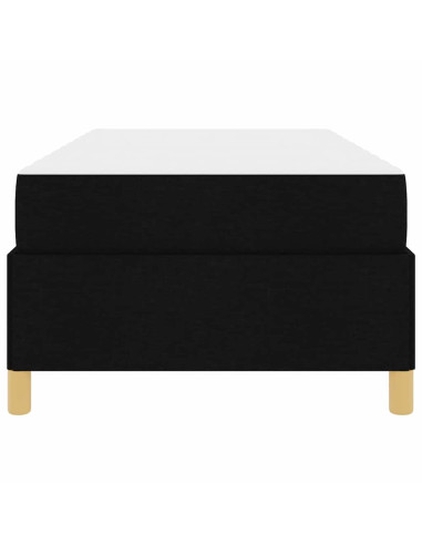 Struttura del letto con materasso Nero 90 x 200 cm Tessuto