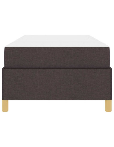 Struttura del letto Marrone Scuro 90 x 200 cm Tessuto